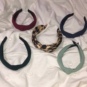 5 multi colored headbands !!